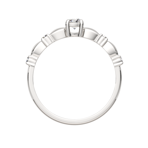 Кольцо из серебра с фианитом 02101020 фото 4