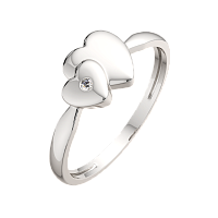 Кольцо из серебра с фианитом 02101007