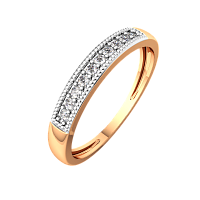 Кольцо из розового золота с бриллиантом 2D00178.14K.R