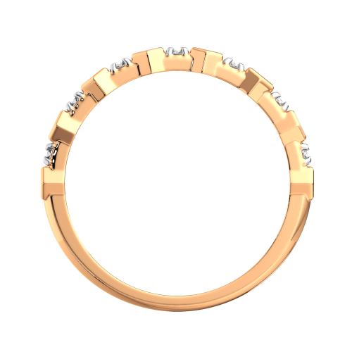 Кольцо из розового золота с фианитом 2101176.9K.R фото 4
