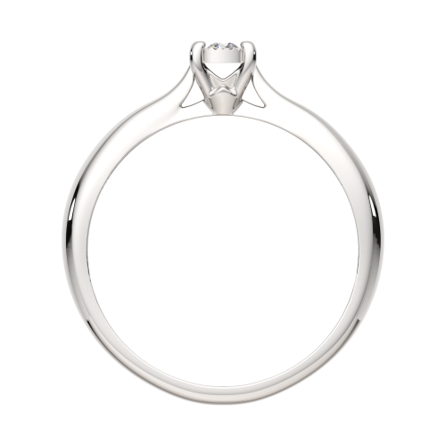Кольцо помолвочное из белого золота с бриллиантом 2D00141.14K.W фото 4