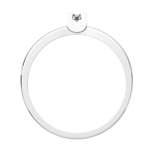 Кольцо помолвочное из белого золота с бриллиантом 2D00278.14K.W.ZZ фото 4
