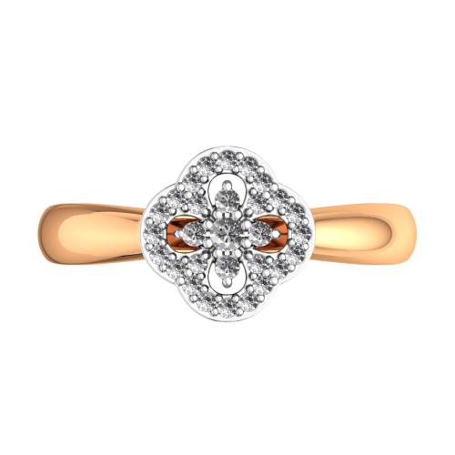 Кольцо из розового золота с бриллиантом 2D00420.14K.R.ZZ фото 3
