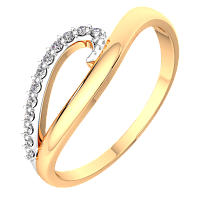Кольцо из розового золота с фианитом 2101035.9K.R