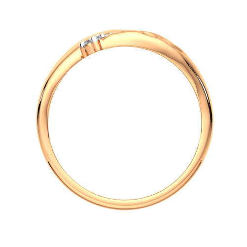 Кольцо из розового золота с фианитом 2101055.9K.R фото 4