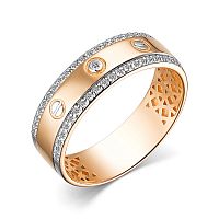 Кольцо из розового золота с бриллиантом 15343-100