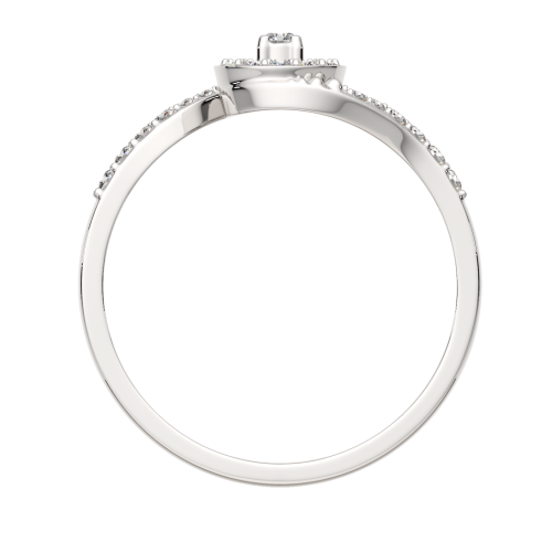 Кольцо из белого золота с бриллиантом 2D00349.14K.W фото 4