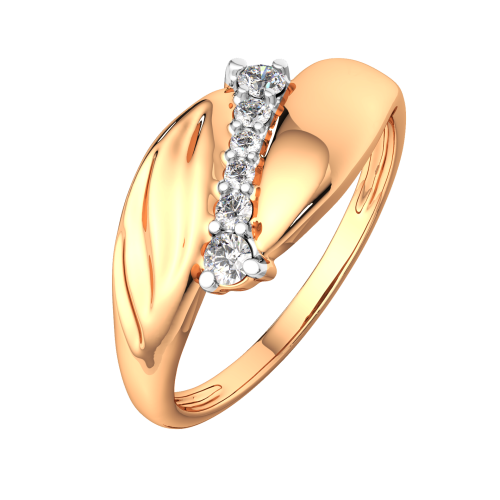 Кольцо из розового золота с фианитом 2101055.9K.R
