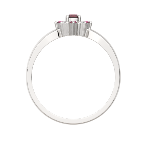 Кольцо из белого золота с рубином 2D30183.14K.W фото 4