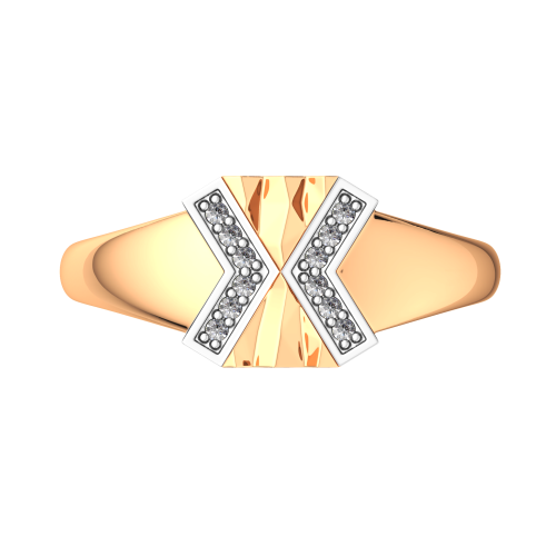 Кольцо из розового золота с фианитом 2101157.9K.R.ZZ фото 3