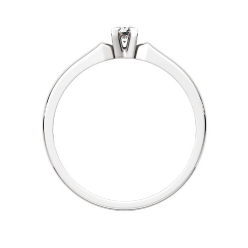 Кольцо помолвочное из белого золота с бриллиантом 2D00225.14K.W.ZZ фото 4