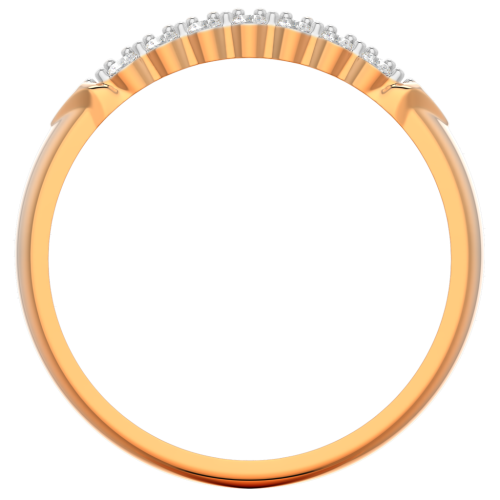 Кольцо из розового золота с фианитом 210837.14K.R фото 3