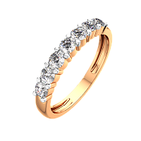Кольцо из розового золота с бриллиантом 2D00246.14K.R.ZZ