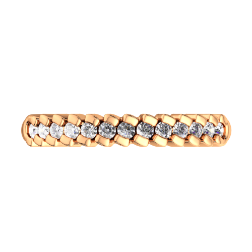 Кольцо из розового золота с фианитом 210707.14K.R фото 3