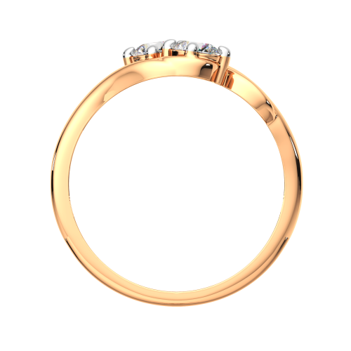 Кольцо из розового золота с фианитом 2101141.9K.R фото 4