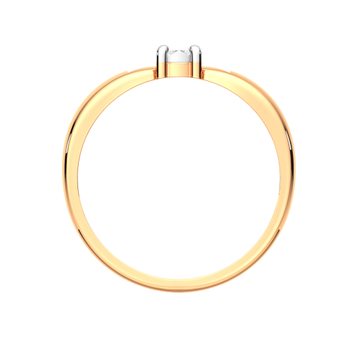 Кольцо из комбинированного золота с бриллиантом 2D00364.14K.B.ZZ фото 4