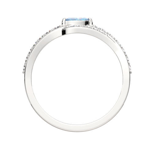 Кольцо из серебра с топазом 02S4019 фото 4