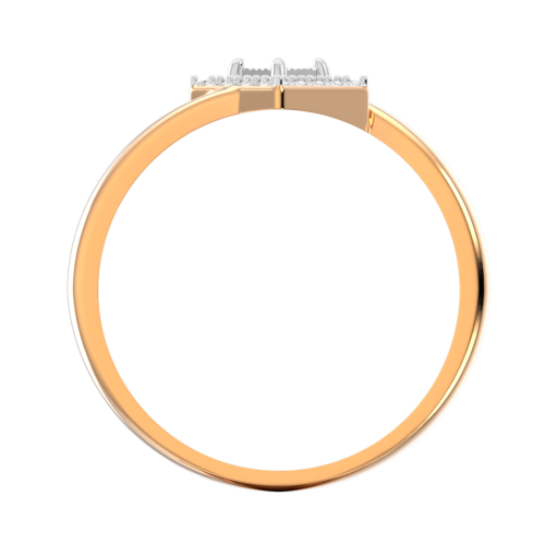 Кольцо из комбинированного золота с бриллиантом 2D00156.14K.B фото 2