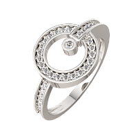 Кольцо из серебра с фианитом 0210905.ZZ
