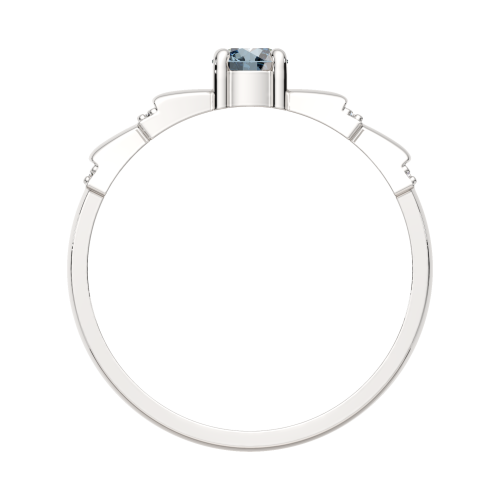 Кольцо из белого золота с бриллиантом 2D41197.14K.W фото 4