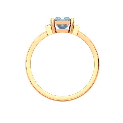 Кольцо из розового золота с бриллиантом 2D40180.14K.R фото 4