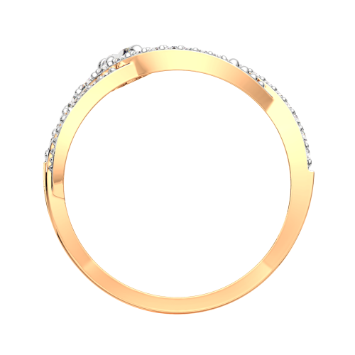 Кольцо из розового золота с фианитом 2101036.9K.R фото 4
