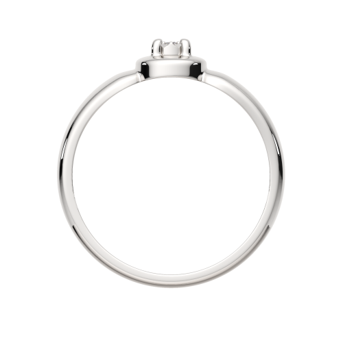 Кольцо из серебра с бриллиантом 02D0036 фото 4