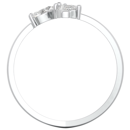 Кольцо из серебра с фианитом 0210340 фото 4