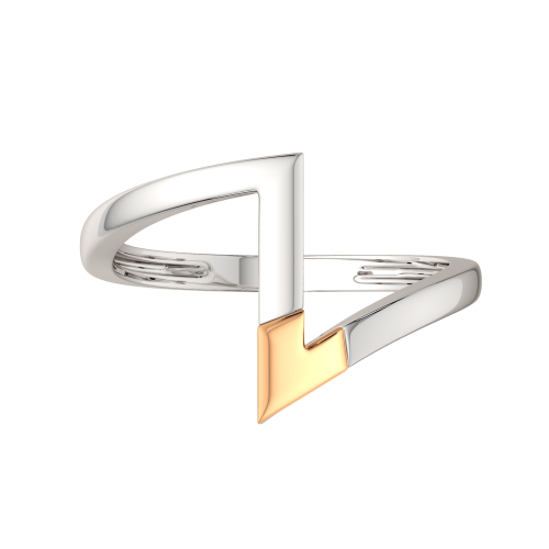 Кольцо из комбинированного серебра 0200105.G14K фото 3