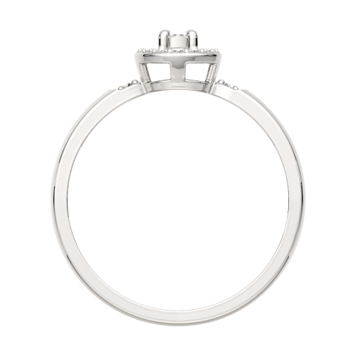 Кольцо из белого золота с бриллиантом 2D00487.14K.W фото 4