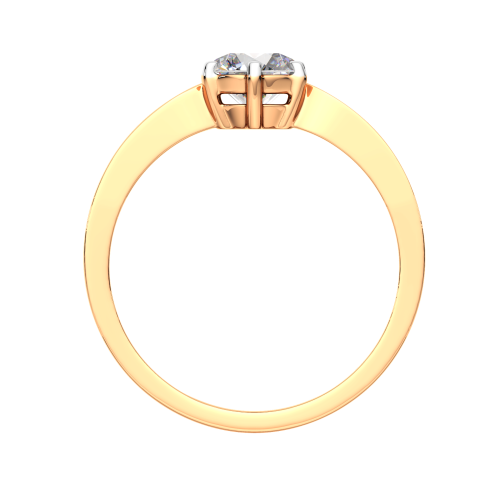 Кольцо из розового золота с фианитом 210754.9K.R фото 4