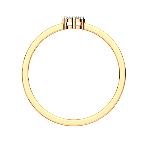 Кольцо из розового золота с бриллиантом 2D00101.14K.R фото 4