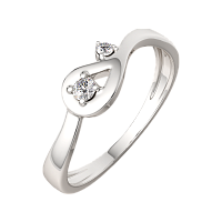 Кольцо из серебра с фианитом 0210913