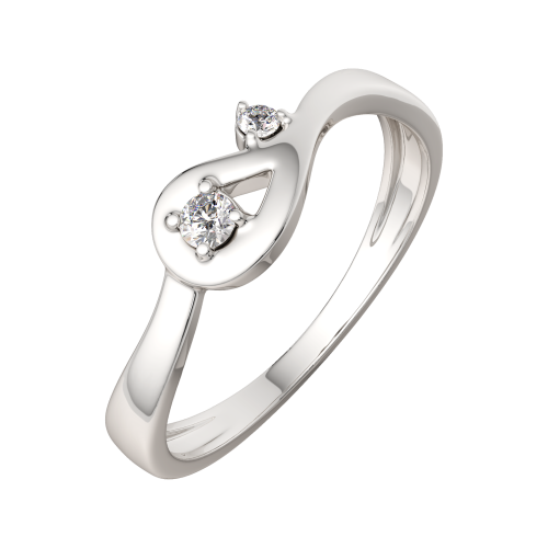 Кольцо из серебра с фианитом 0210913