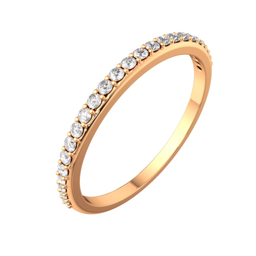 Кольцо из розового золота с бриллиантом 2D0092.14K.R фото 2