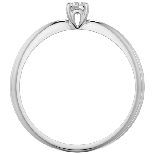 Кольцо помолвочное из белого золота с бриллиантом 2D00123.14K.W фото 2