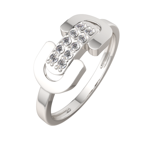 Кольцо из серебра с фианитом 02101169