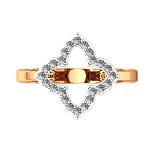 Кольцо из розового золота с фианитом 2101522.14K.R фото 3