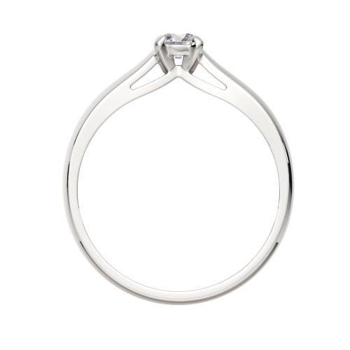 Кольцо помолвочное из белого золота с бриллиантом 2D00298.14K.W.ZZ фото 4