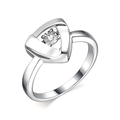 Кольцо из серебра с бриллиантом 01-1879/000Б-00