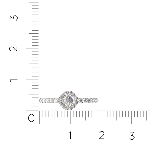Кольцо из белого золота с бриллиантом 2D00360.14K.W фото 5