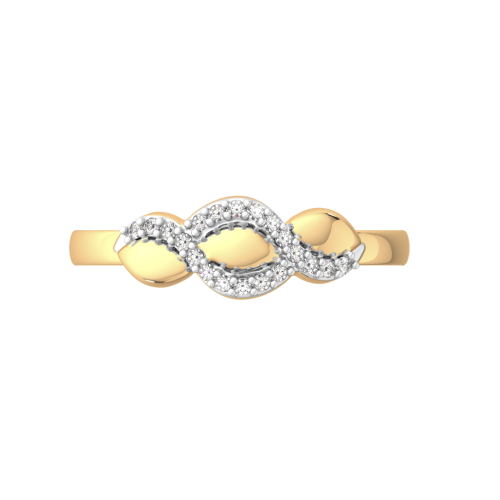 Кольцо из розового золота с фианитом 210738.14K.R фото 3