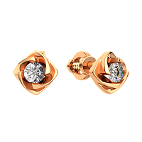 Серьги из розового золота с бриллиантами 3D00331.14K.R.ZZ