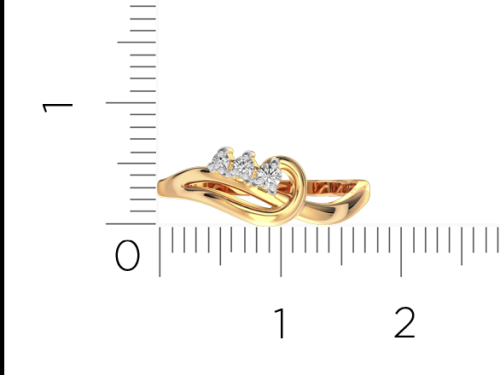 Кольцо из розового золота с фианитом 210936.14K.R фото 5