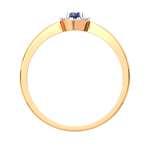 Кольцо из розового золота с сапфиром 2D1082.14K.R фото 4