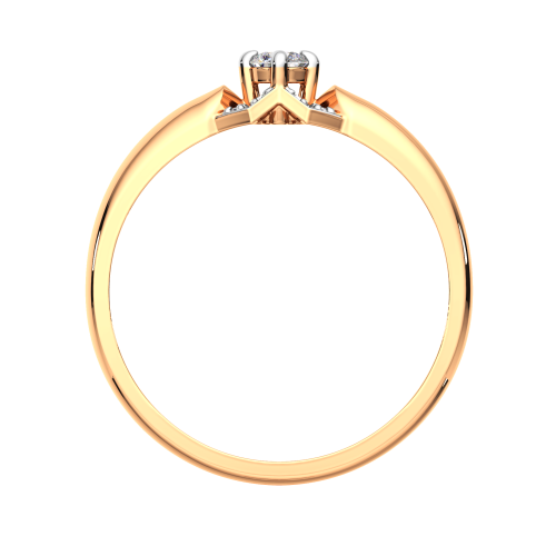 Кольцо из розового золота с фианитом 210898.14K.R.ZZ фото 4