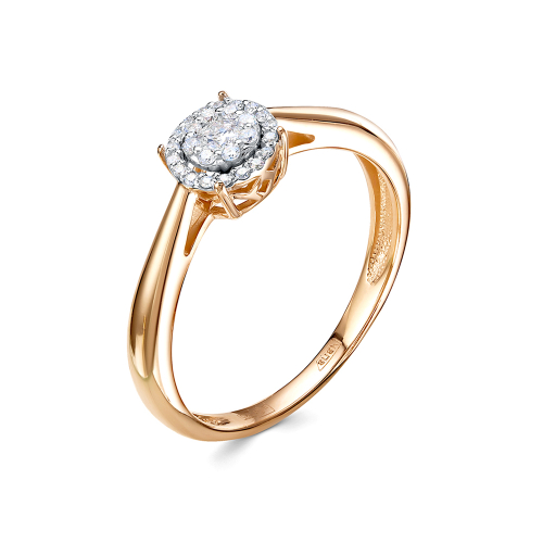 Кольцо из розового золота с бриллиантом 11601-151-00-00