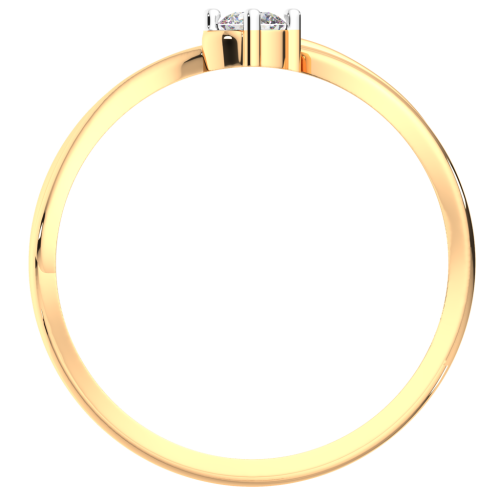 Кольцо помолвочное из розового золота с фианитом 2101041.14K.R.ZZ фото 3