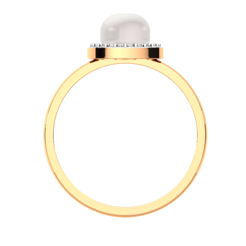 Кольцо из розового золота с жемчугом 210682.14K.R фото 4