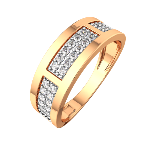 Кольцо из розового золота с бриллиантом 2D00437.14K.R.ZZ